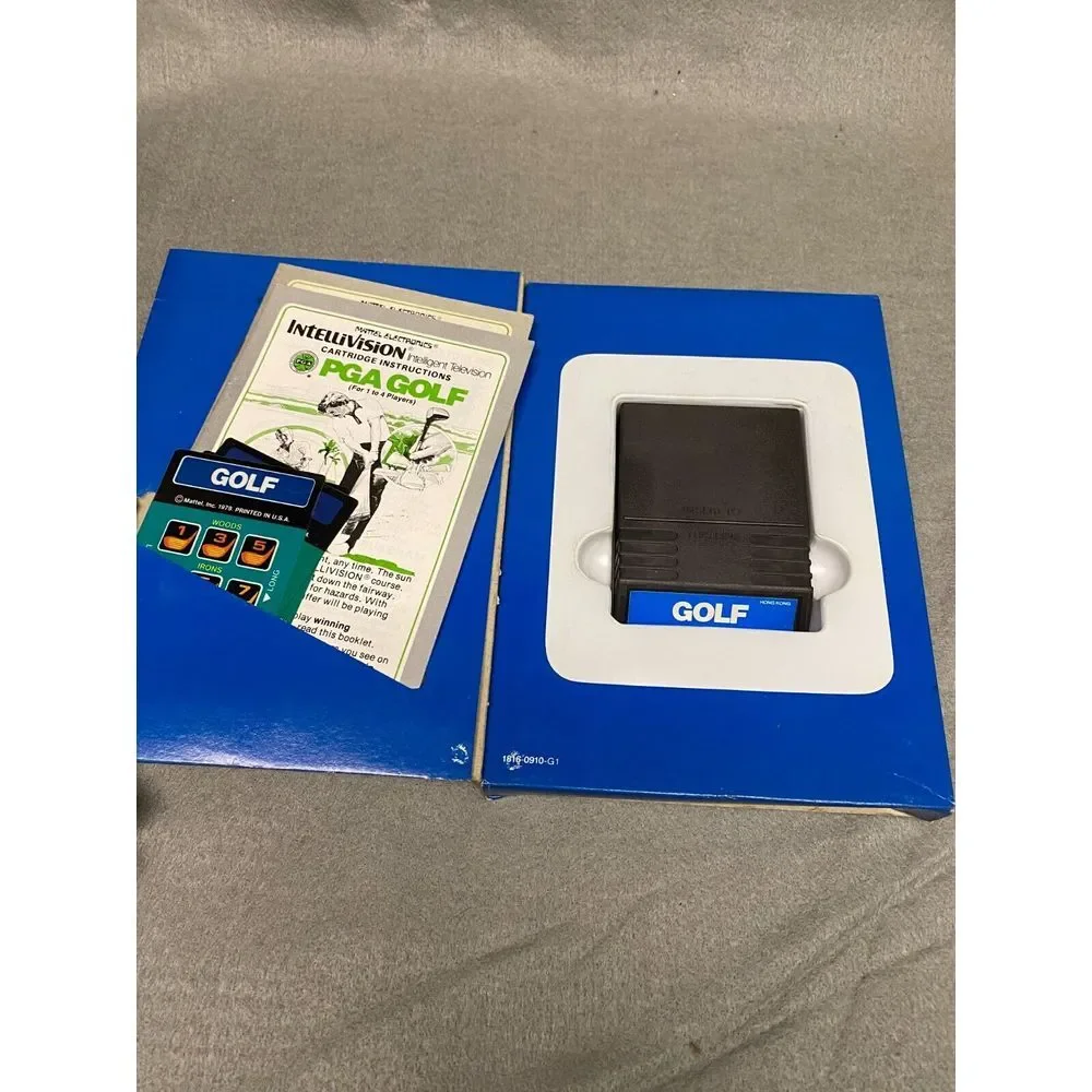 VTG INTELLIVISION GAMES LOT OF 5 SNAFU,TRON DEADLY DISCS,SPACE BATTLE,PGA GOLF +